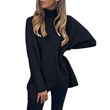 Shop ANRABESS Women's Oversized Turtleneck Sweater Today!