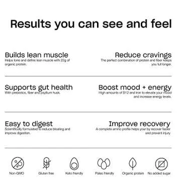 Organic Dairy-Free Protein Powder - Vanilla (3 Count)