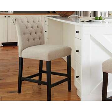 Elegant Ashley Tripton 18" Bar Stool Set for Home Dining