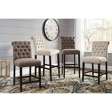 Elegant Ashley Tripton 18" Bar Stool Set for Home Dining