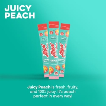 Alani Nu JUICY PEACH Energy Sticks | Sugar-Free Hydration