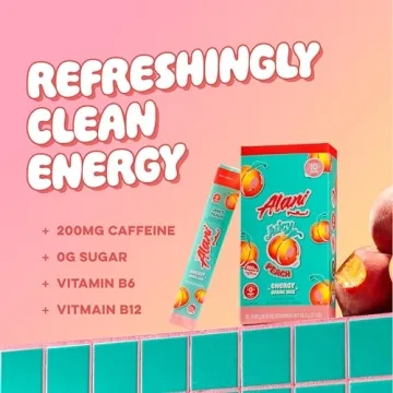 Alani Nu JUICY PEACH Energy Sticks | Sugar-Free Hydration
