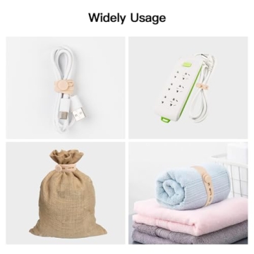 InsCrea Silicone Cable Ties for Easy Wire Management