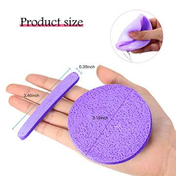 LOYIM Compressed Facial Sponge 120 Pieces for Skin Care