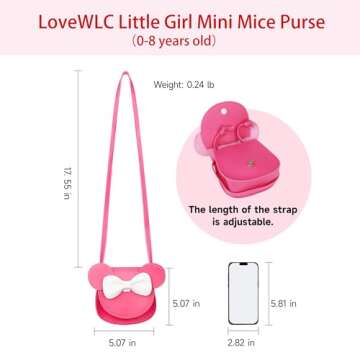 LoveWLC Kid Mouse Purse - Adorable Bow Design