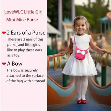 LoveWLC Kid Mouse Purse - Adorable Bow Design