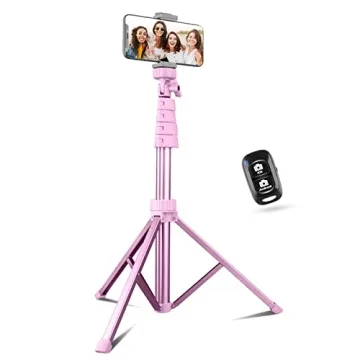 Sensyne 67" Phone Tripod & Selfie Stick, Extendable Stand with Remote and Phone Holder