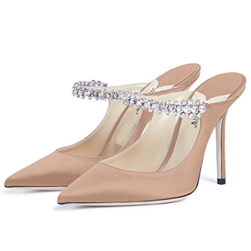 Jimishow Heeled Mules Stylish Slip-On Heels for Women