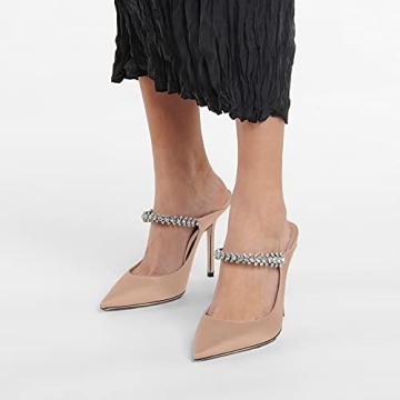 Jimishow Heeled Mules Stylish Slip-On Heels for Women