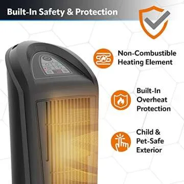 Lasko Indoor Electric Ceramic Heater with Remote Control