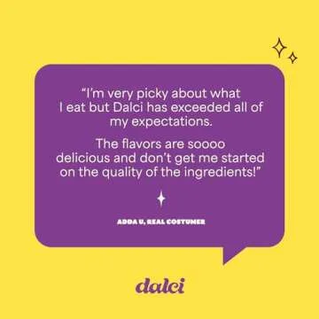 Dalci Gut Healthy Blondie, with Avocado Oil, Unrefined Coconut Sugar, Gut-Friendly Food for Adults and Kids, No Additives, Gums or Emulsifiers, Lemon Coconut, 4 Packs (32 Blondies)