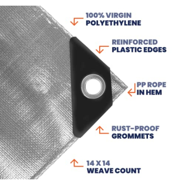 Extra Heavy Duty Waterproof Tarp – Tarpco Safety 14 Mil