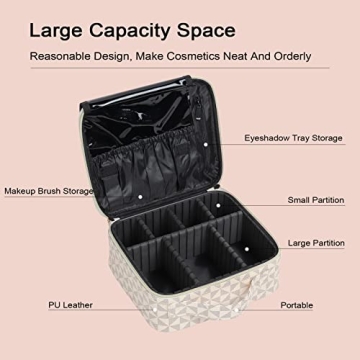 Yewamia Travel Makeup Case for Organized Cosmetics
