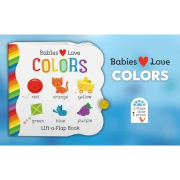 Vibrant Lift-a-Flap Book for Babies Learning Colors