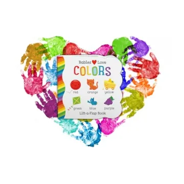 Vibrant Lift-a-Flap Book for Babies Learning Colors
