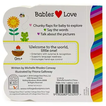 Vibrant Lift-a-Flap Book for Babies Learning Colors