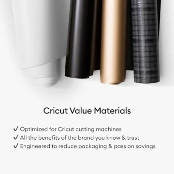 Cricut Value Permanent Vinyl Black 12in x 35ft for Crafting