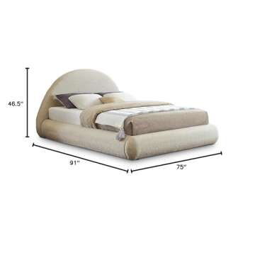 Shop Meridian Furniture Rudy Plush Queen Bed Modern Design