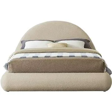 Shop Meridian Furniture Rudy Plush Queen Bed Modern Design