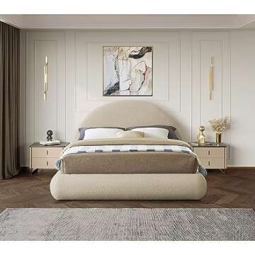 Shop Meridian Furniture Rudy Plush Queen Bed Modern Design