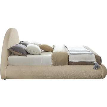 Shop Meridian Furniture Rudy Plush Queen Bed Modern Design