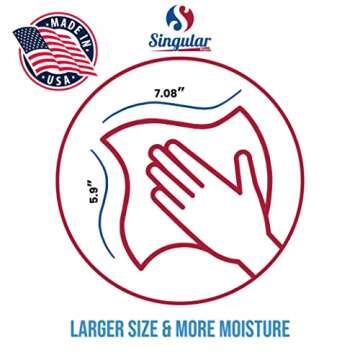 HAND SANITIZING WIPES - Individually Packed Premium Hand Sanitizing Wipes for Travel, Home, Office, School, etc. with Fragrance and Moisturizer - Manufactured in USA (Fresh Citrus 24ct Bag)