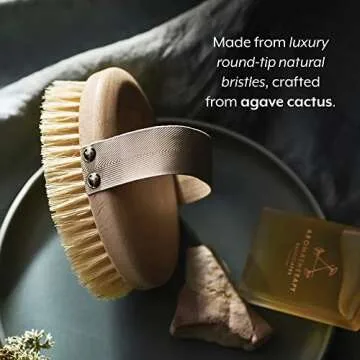 Aromatherapy Associates Revive Body Brush, Natural Dry Brush to Exfoliate Skin and Boost Circulation, Cellulite Brush Made of Natural and Sustainable Materials (1 Count)
