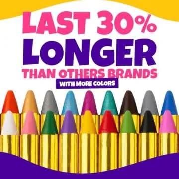 Blue Squid Face Paint Crayons - 42pcs for Kids Fun