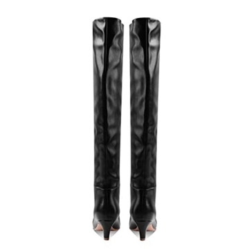 Stylish Comfort Kitten Heel Knee High Boots for Women