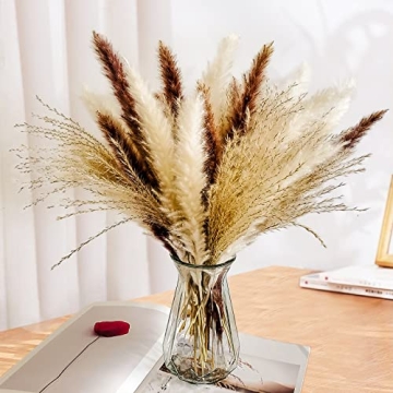 Boho Dried Pampas Grass Bouquet for Home Decor