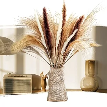Boho Dried Pampas Grass Bouquet for Home Decor
