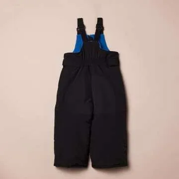 Amazon Essentials Boys' Water-Resistant Snow Bib, Black, X-Small