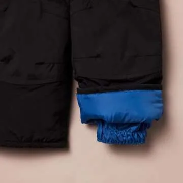 Amazon Essentials Boys' Water-Resistant Snow Bib, Black, X-Small