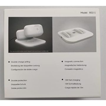 BOBOVR Twin Charger Station for B2 Battery Packs - Charge 2 Batteries Simultaneously