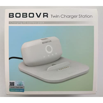 BOBOVR Twin Charger Station for B2 Battery Packs - Charge 2 Batteries Simultaneously