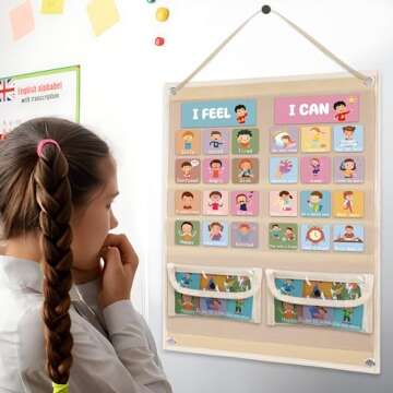 Feelings Chart Cards for Classroom Learning Supplies