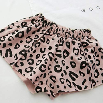 Toddler Baby Girls Leopard Print Summer Clothes Set
