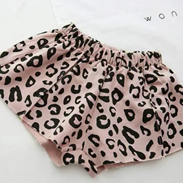 Toddler Baby Girls Leopard Print Summer Clothes Set