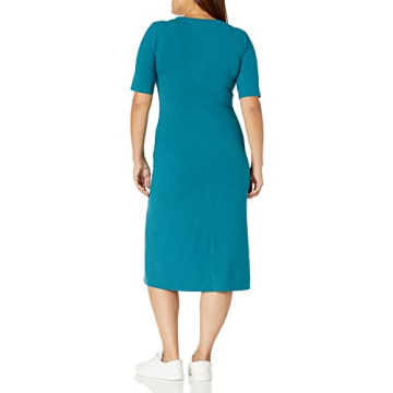 The Drop Women's Angela Fitted Midi Dress - Chic & Versatile
