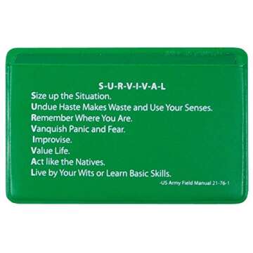 5col Survival Supply Fresnel Lens 4-Pack Credit Card Size Pocket Magnifier & Firestarter