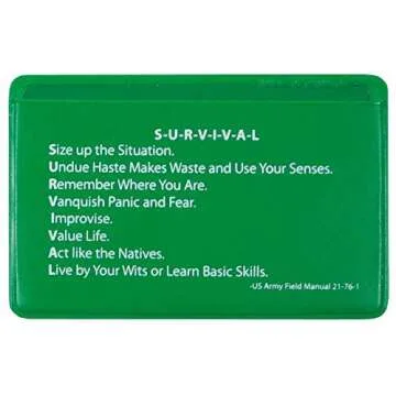 5col Survival Supply Fresnel Lens 4-Pack Credit Card Size Pocket Magnifier & Firestarter