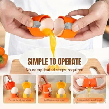 Effortless Egg Separation Tool – Stainless Steel Egg Opener