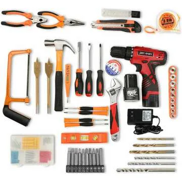 108-Piece Power Tool Set with Cordless Drill and Tools