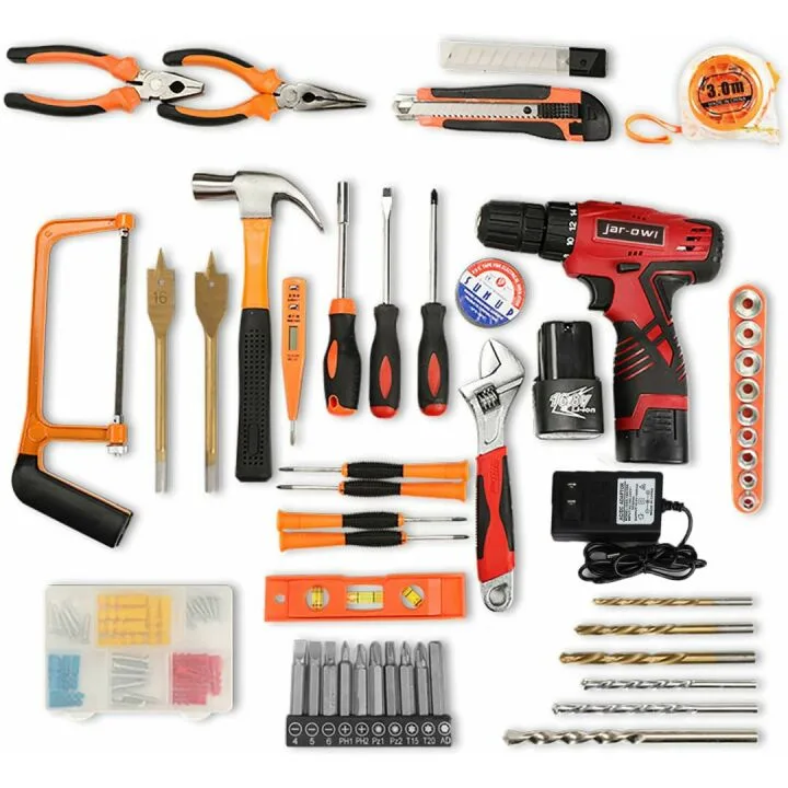 108-Piece Power Tool Set with Cordless Drill and Tools