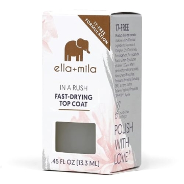 ella+mila Fast Dry Top Coat for High Gloss Shine