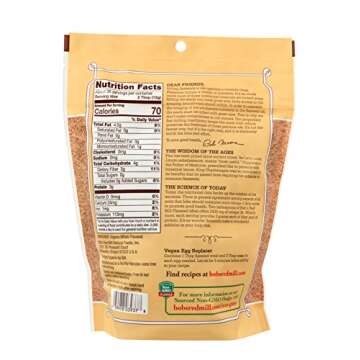 Enhance Culinary Creations with Bob's Red Mill 16oz Flaxseed Meal - Organic, Non-GMO, and Vegan