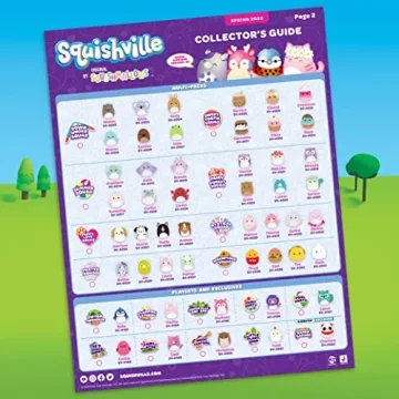 Squishville by Original Squishmallows Sweet Tooth Squad Plush - 2-Inch Bernice, Chanel, Cinnamon, Carmelita, Maya & Clara Plush - Toys for Kids