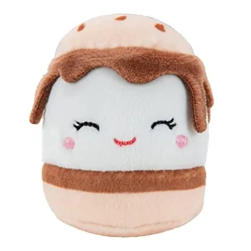 Squishville by Original Squishmallows Sweet Tooth Squad Plush - 2-Inch Bernice, Chanel, Cinnamon, Carmelita, Maya & Clara Plush - Toys for Kids