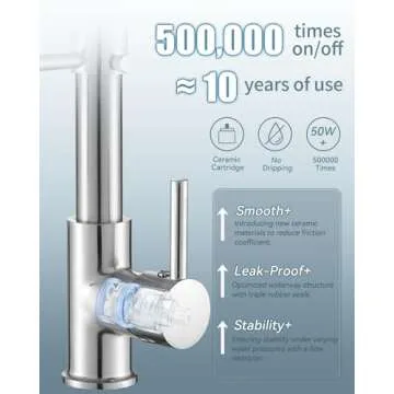 Kitchen Faucet, Commercial Kitchen Sink Faucets with Pull Down Sprayer, Stainless Steel Faucets for Kitchen Sinks, Dual Function Spray Head, Single Handle Spring Kitchen Faucets -Brushed Nickel