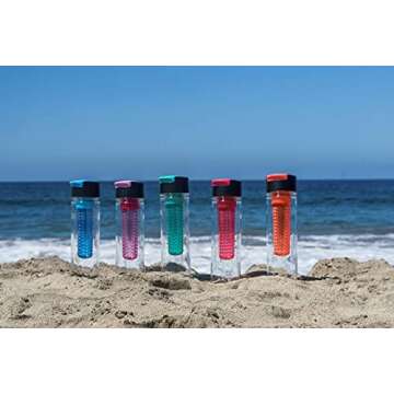Savvy Infusion Flip Top Fruit Infuser Water Bottle